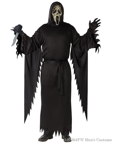 Zombie Ghost Face Mens Costume - Click Image to Close