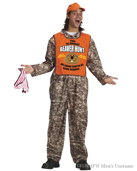 Beaver Hunter Mens Costume - Click Image to Close