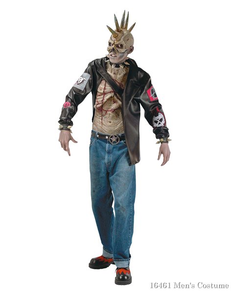 Adult Punk Zombie Costume For Adult - Click Image to Close
