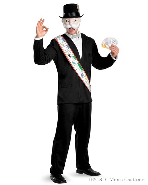 Deluxe Mister Monopoly Mens Costume - Click Image to Close