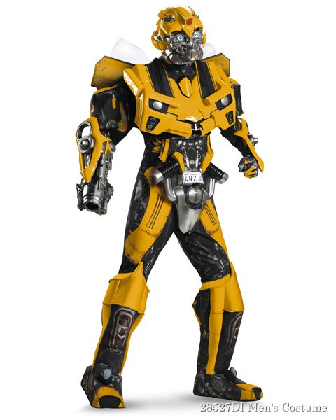 Theatrical Quality Transformers Movie 3 Bumblebee Mens Costume - Click Image to Close