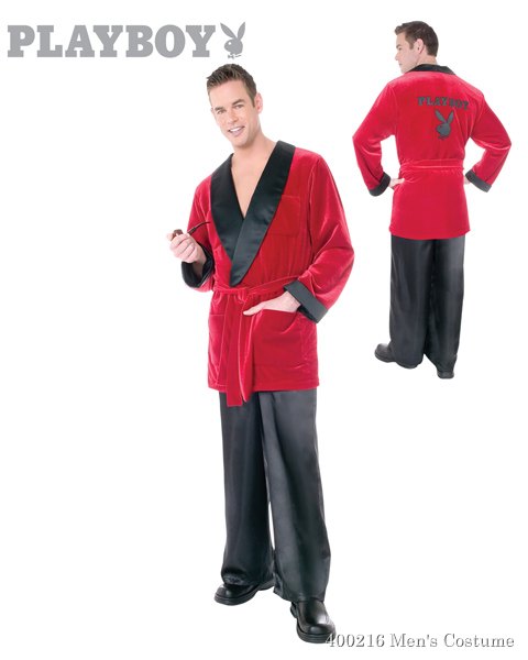 Playboy Smoking Jacket Costume For Adults