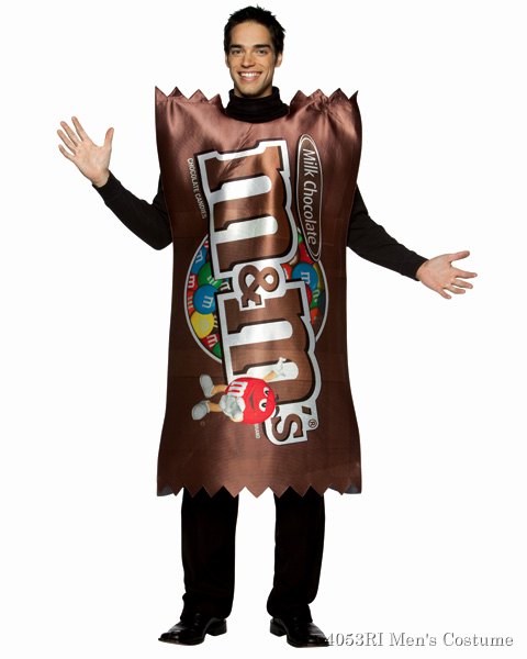 M And M Plain Wrapper Mens Costume - Click Image to Close