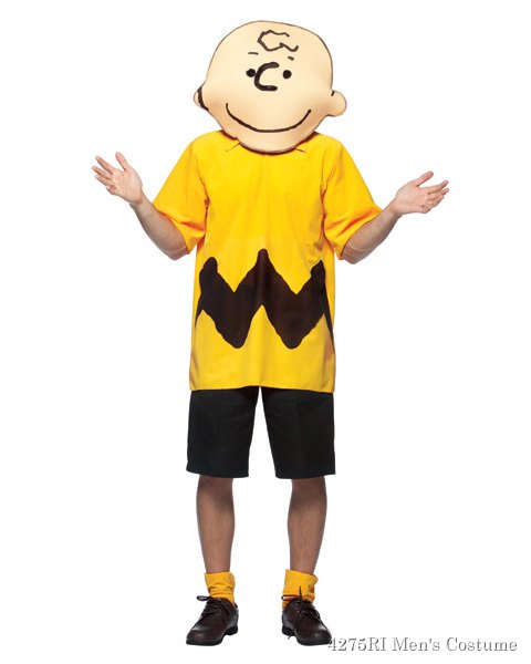 Peanuts Charlie Brown Mens Costume - Click Image to Close