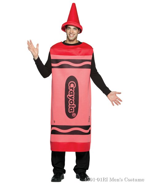 Red Crayola Crayon Mens Costume - Click Image to Close