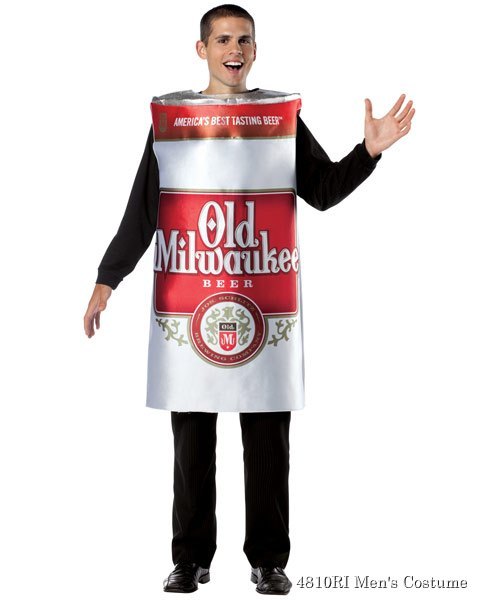 Old Milwaukee Beer Can Adult Costume - Click Image to Close