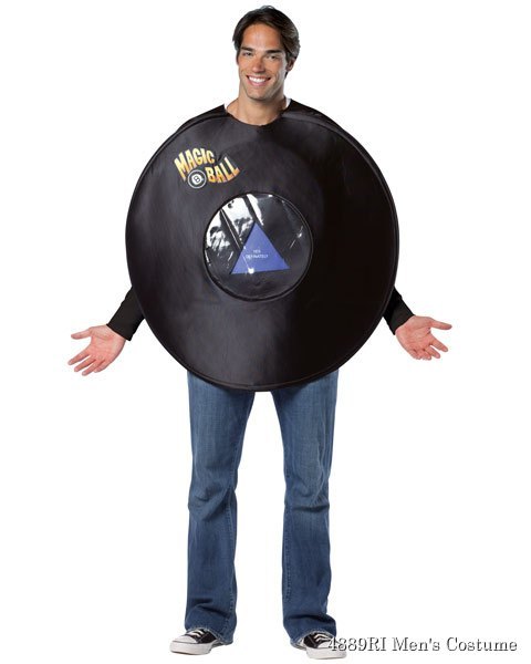 Magic 8 Ball Adult Costume - Click Image to Close