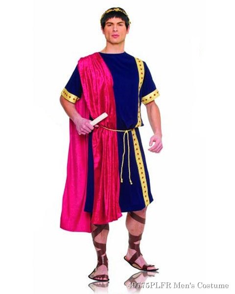 Mens Plus Size Roman Senator Costume - Click Image to Close