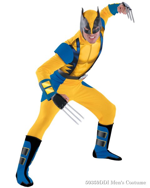 Adult Deluxe Wolverine Origins Costume - Click Image to Close