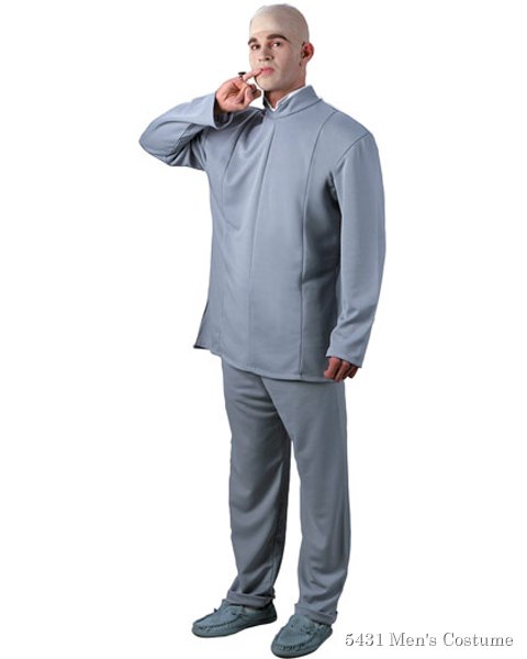Dr. Evil Deluxe Costume for Adult - Click Image to Close