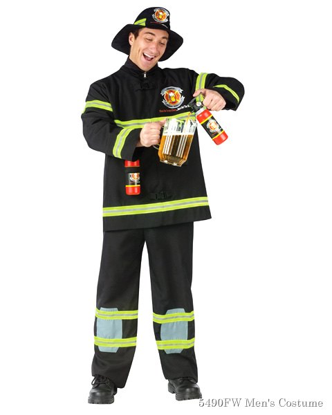 Fill Er Up Fireman Mens Costume