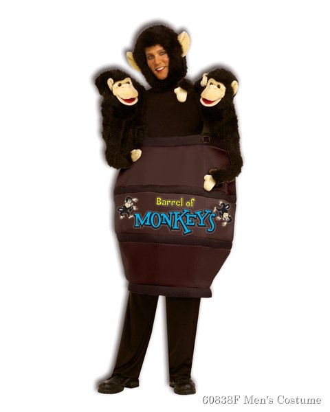 Barrel Of Monkeys Costume For Adult - Click Image to Close