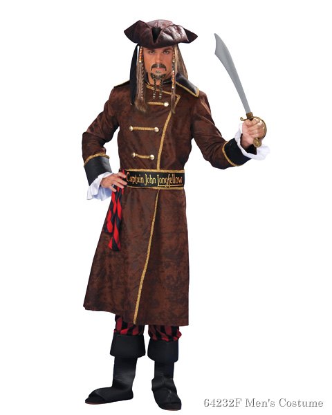 Mens Captain John Longfellow Costume - Click Image to Close