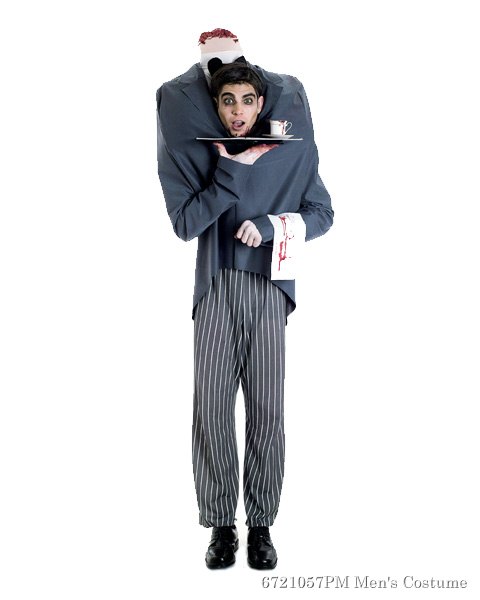 Mens Headless Butler Costume - Click Image to Close