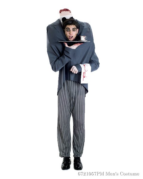 Mens Headless Butler Costume