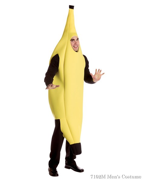 Banana Humorous Costume For Adults - Click Image to Close