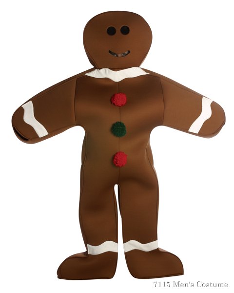 Gingerbread Man Costume For Halloween - Click Image to Close