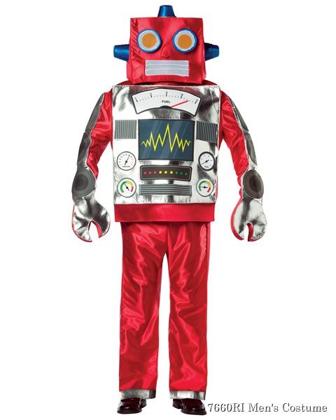 Deluxe Retro Robot Adult Costume - Click Image to Close