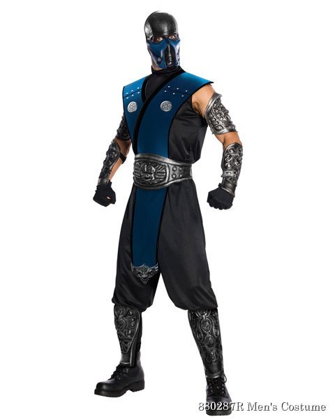 Deluxe Mortal Kombat Subzero Mens Costume - Click Image to Close