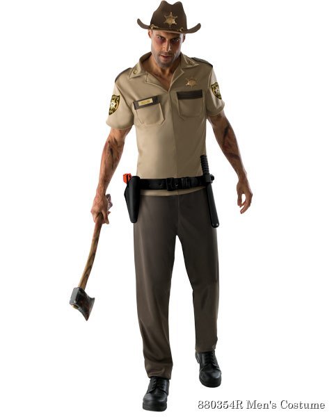 The Walking Dead Rick Grimes Mens Costume - Click Image to Close