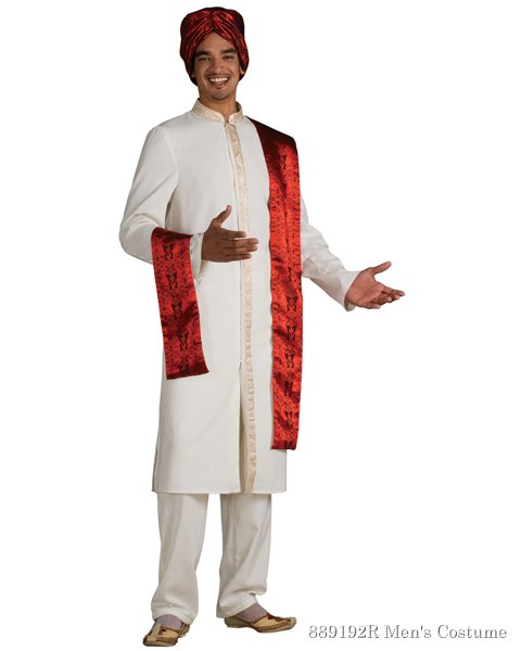 Adult Deluxe Bollywood Male Costume - Click Image to Close