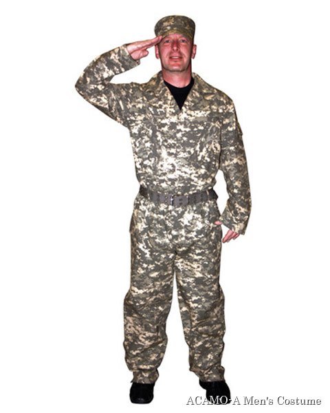 Camouflage Suit Mens Costume