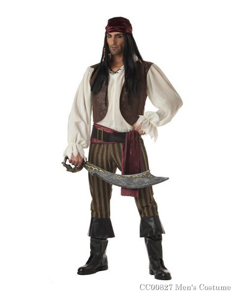 Adult Male Rogue Pirate Costume - Click Image to Close