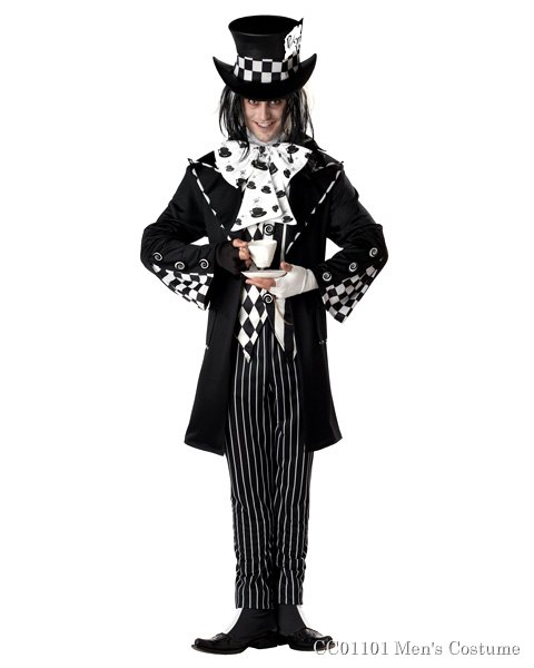 Dark Mad Hatter Mens Costume - Click Image to Close