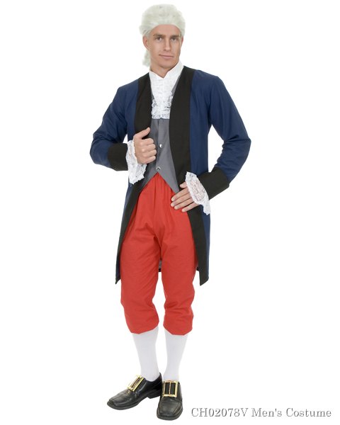Mens Ben Franklin Colonial Man Costume - Click Image to Close