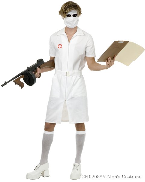 Mens Twisted Nurse Costume - Click Image to Close