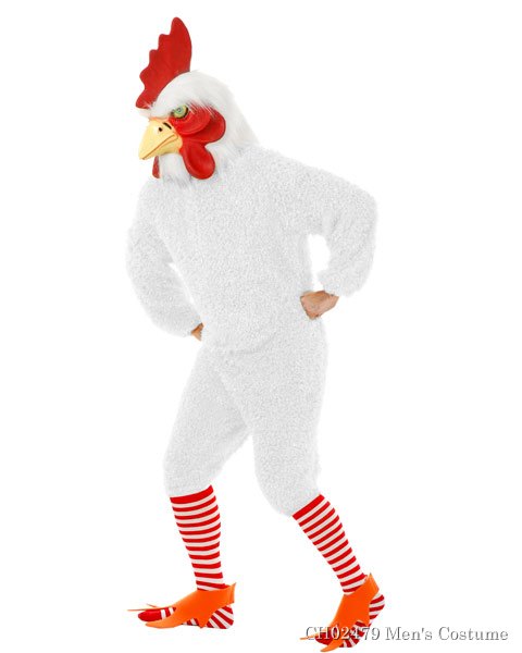 White Rockin Rooster Mens Costume