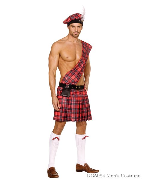 Mens Hot Scottie Costume - Click Image to Close
