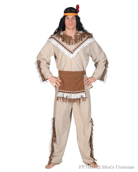 Mens Running Bear Chief Costume - Click Image to Close