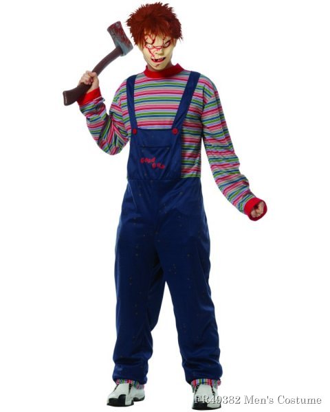 Adult Chucky Costume w/Mask (Licensed) - Click Image to Close