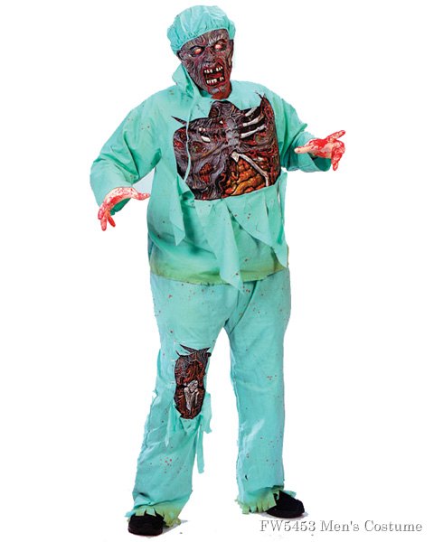 Zombie Doctor Adult Costume - Click Image to Close