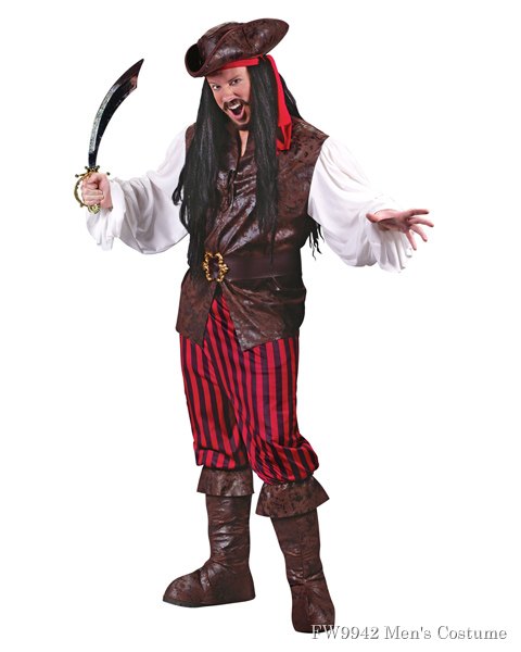 High Seas Buccaneer Costume For Adults - Click Image to Close