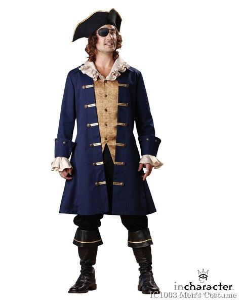 Adult Elite Captain Cutthroat Costume - Click Image to Close