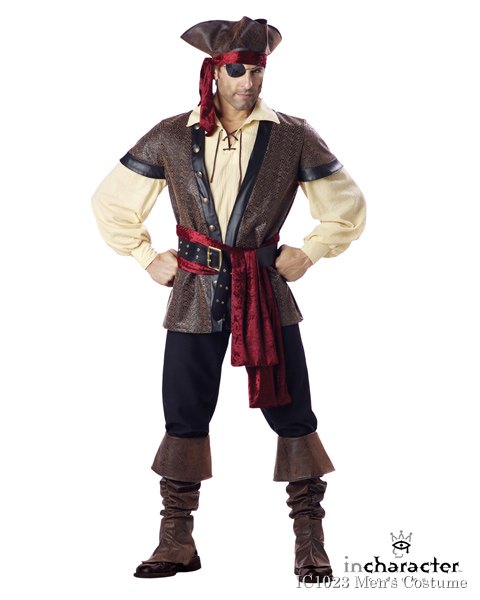 Elite Adult Rustic Pirate Costume - Click Image to Close