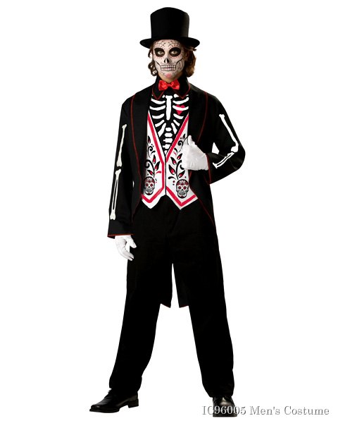 Skeleton Groom Mens Costume - Click Image to Close