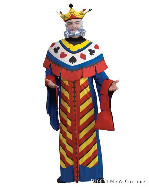 Deluxe Playing Card King Mens Costume