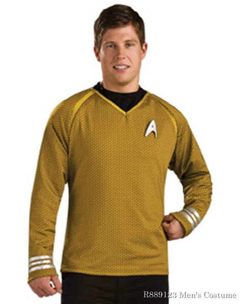 Star Trek The Movie Adult Grand Heritage Gold Shirt - Click Image to Close