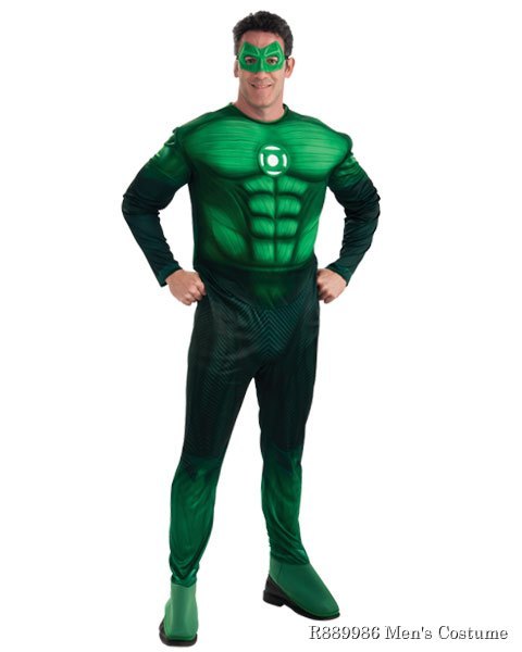 Dlx Muscle Chest Green Lantern Hal Jordan Mens Costume