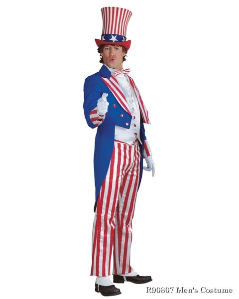 Regency Collection Uncle Sam Mens Costume - Click Image to Close
