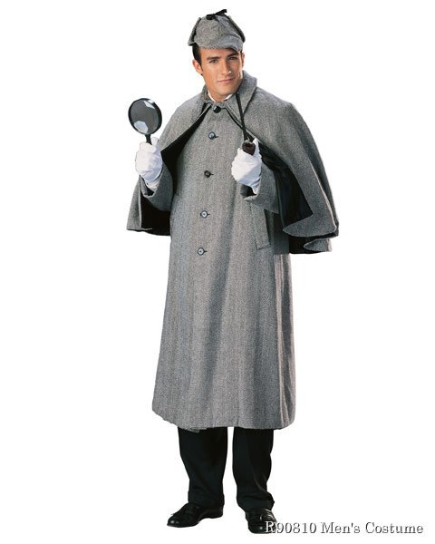 Regency Sherlock Holmes Capecoat Mens Costume - Click Image to Close