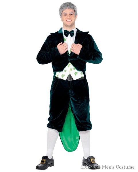 Mens Deluxe Leprechaun Adult Costume - Click Image to Close