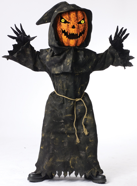 Bobble Head Pumpkin Child Costume - Click Image to Close