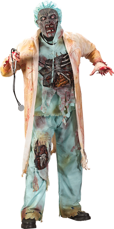 Zombie Doctor Teen Costume - Click Image to Close