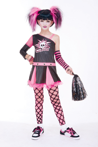 Gothic Cheerleader Costume - Click Image to Close