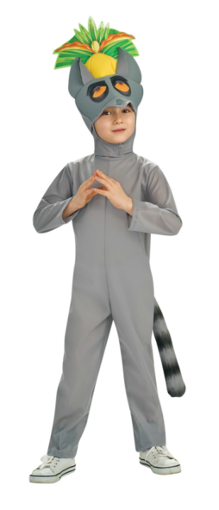 The Penguins of Madagascar Deluxe King Julien Toddler Costume - Click Image to Close