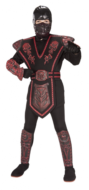 Red Skull Warrior Ninja Costume - Click Image to Close